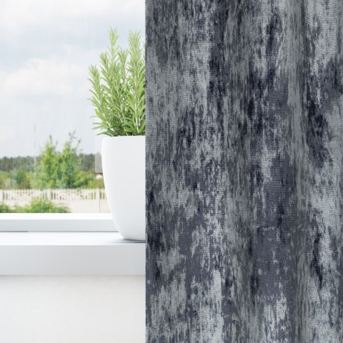 ZASŁONY WELWETOWE 2 SZT. Z OCZKAMI SREBRNOSZARE 260X140CM