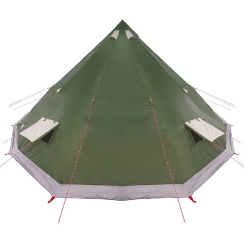 RODZINNY NAMIOT TIPI ZIELONY DLA 12 OSÓB WODOODPORNY