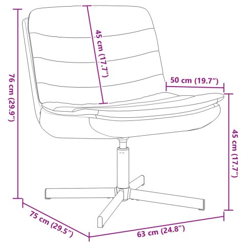 FOTEL OBROTOWY CZARNY POLIESTER STANDARDOWY OBRACAJĄCY SIĘ