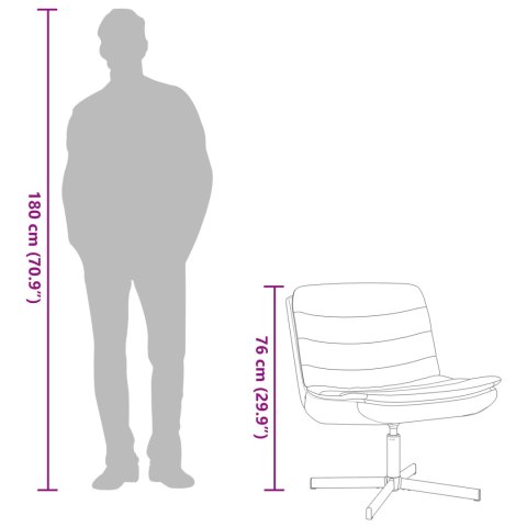 FOTEL OBROTOWY CZARNY POLIESTER STANDARDOWY OBRACAJĄCY SIĘ