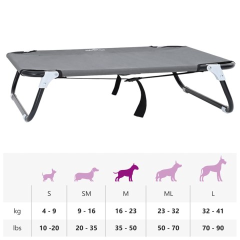 LEGOWISKO DLA PSA ŁÓŻKO POLOWE SKŁADANE IDEALNE NA OGRÓD DO DOMU 55X80X18CM