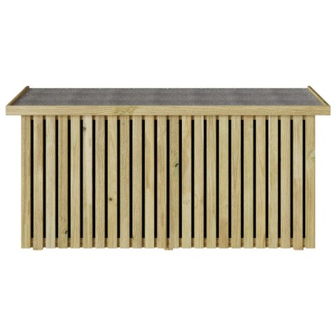 SKRZYNKA DO PRZECHOWYWANIA 119X44X58.5CM TRAKTOWANE DREWNO SOSNOWE