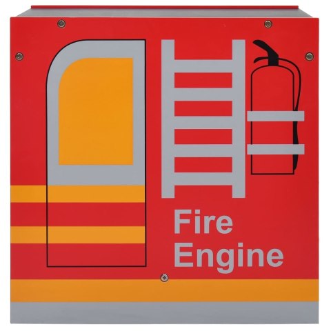 3-CZĘŚCIOWY ZESTAW MEBLI DLA DZIECI WÓZ STRAŻACKI DREWNO