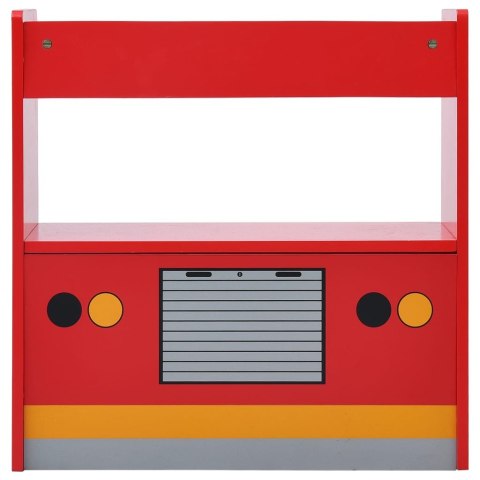 3-CZĘŚCIOWY ZESTAW MEBLI DLA DZIECI WÓZ STRAŻACKI DREWNO