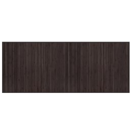 DYWAN PROSTOKĄTNY CIEMNOBRĄZOWY 80X200CM BAMBUSOWY