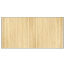 DYWAN PROSTOKĄTNY JASNY NATURALNY 100X200CM BAMBUSOWY