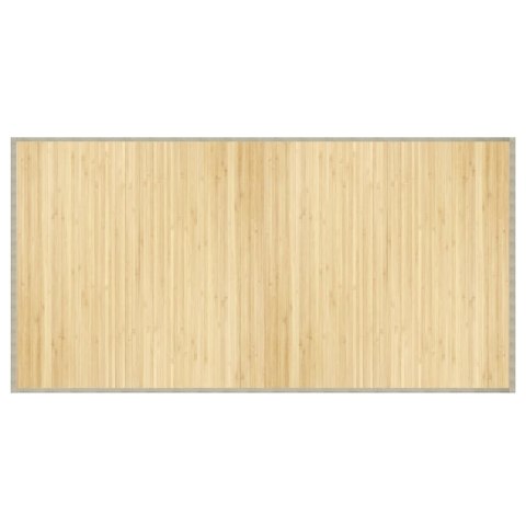 DYWAN PROSTOKĄTNY JASNY NATURALNY 100X200CM BAMBUSOWY