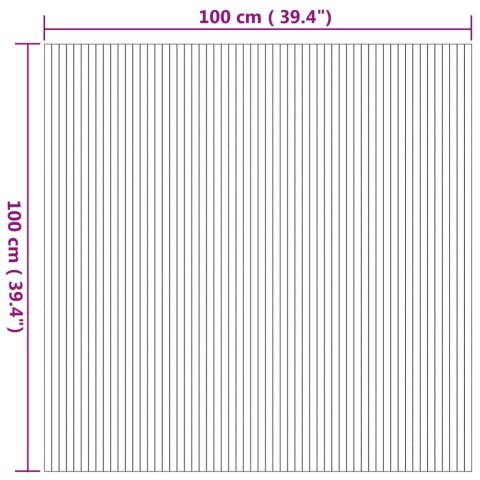 DYWAN PROSTOKĄTNY NATURALNY 100X100CM BAMBUSOWY