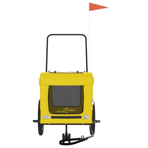 PRZYCZEPKA ROWEROWA DLA ZWIERZĄT TKANINA OXFORD I ŻELAZO