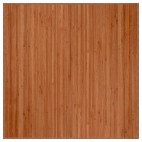 DYWAN KWADRATOWY BRĄZOWY 100X100CM BAMBUSOWY