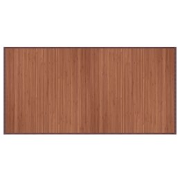 DYWAN PROSTOKĄTNY BRĄZOWY 100X200CM BAMBUSOWY