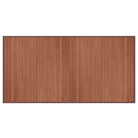 DYWAN PROSTOKĄTNY BRĄZOWY 100X200CM BAMBUSOWY