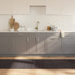 DYWAN PROSTOKĄTNY CIEMNOBRĄZOWY 70X300CM BAMBUSOWY