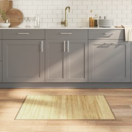 DYWAN PROSTOKĄTNY JASNY NATURALNY 70X100CM BAMBUSOWY