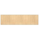 DYWAN PROSTOKĄTNY JASNY NATURALNY 80X300CM BAMBUSOWY