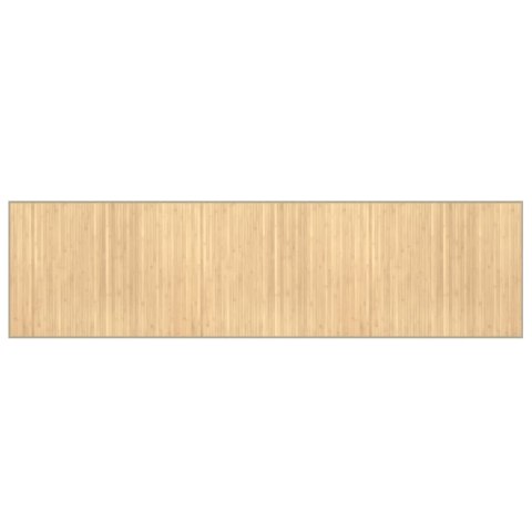 DYWAN PROSTOKĄTNY JASNY NATURALNY 80X300CM BAMBUSOWY