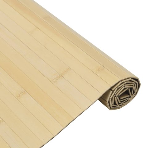 DYWAN PROSTOKĄTNY JASNY NATURALNY 100X200CM BAMBUSOWY