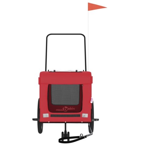 PRZYCZEPKA ROWEROWA DLA ZWIERZĄT TKANINA OXFORD I ŻELAZO