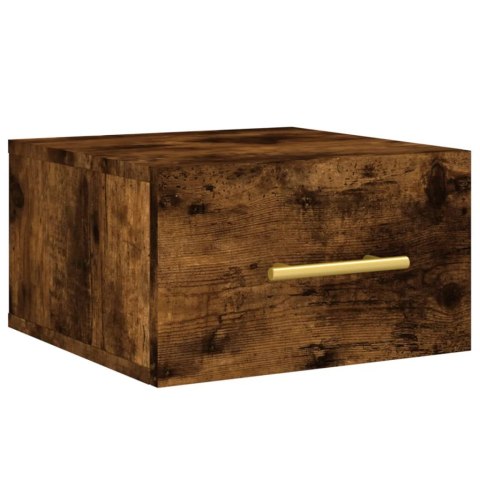 WISZĄCA SZAFKA NOCNA PRZYDYMIONY DĄB 35X35X20CM