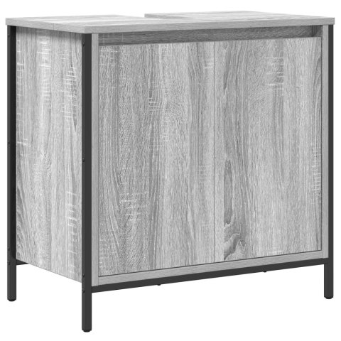 ZESTAW MEBLI ŁAZIENKOWYCH W SZARYM SONOMIE