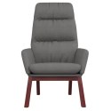 KRZESŁO WYPOCZYNKOWE JASNOSZARE OBITE TKANINĄ