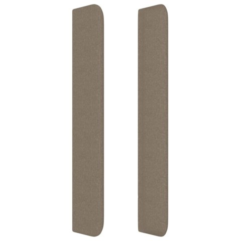 VidaXL Zagłówek uszak, taupe, 83x16x118/128 cm, tkanina