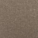RAMA ŁÓŻKA BEZ MATERACA TAUPE 200X200CM OBITA TKANINĄ