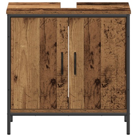 2 CZĘŚCIOWY ZESTAW MEBLI ŁAZIENKOWYCH STARE DREWNO