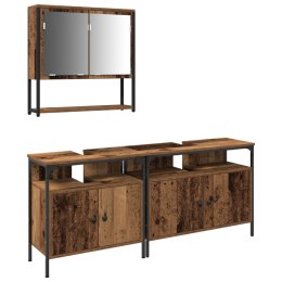 SZAFKA POD UMYWALKĘ Z WBUDOWANĄ UMYWALKĄ W STARYM DREWNIE