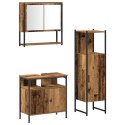 ZESTAW MEBLI ŁAZIENKOWYCH 3 CZĘŚCIOWY STARE DREWNO