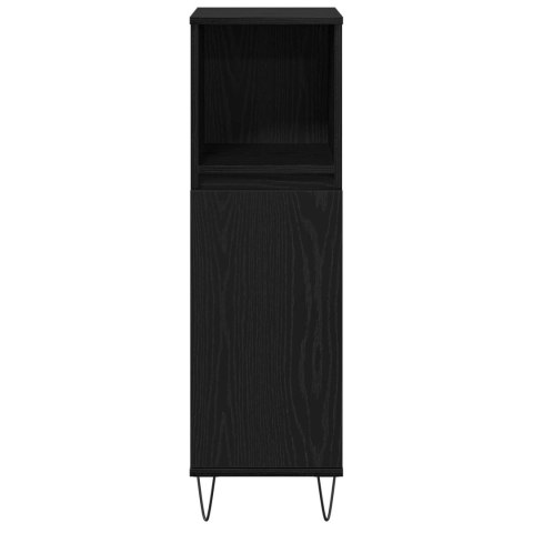 ZESTAW MEBLI ŁAZIENKOWYCH 3-CZĘŚCIOWY CZARNY DĄB