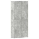 SZAFKA NA BUTY SZARY BETON 80X35,5X180CM Z MATERIAŁU DREWNOPOCHODNEGO