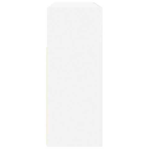 BIAŁY KREDENS BIAŁY DREWNO INŻYNIERYJNE 116X 30X 75CM