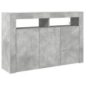 STOLIK SZARY DREWNO INŻYNIERYJNE 116X 30X 75CM PROSTOKĄTNY