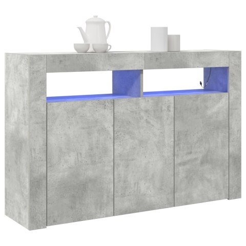 STOLIK SZARY DREWNO INŻYNIERYJNE 116X 30X 75CM PROSTOKĄTNY