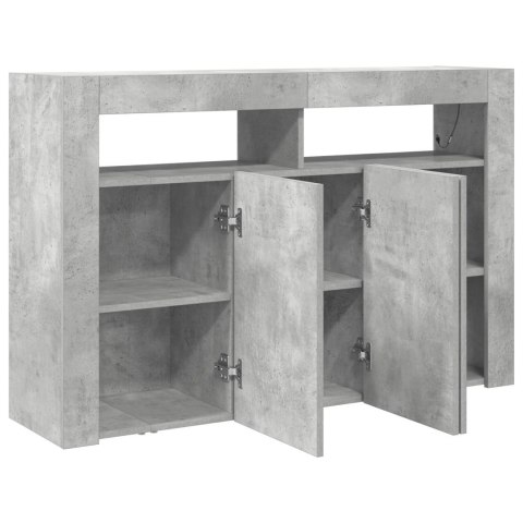 STOLIK SZARY DREWNO INŻYNIERYJNE 116X 30X 75CM PROSTOKĄTNY