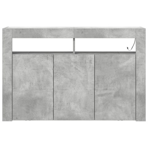 STOLIK SZARY DREWNO INŻYNIERYJNE 116X 30X 75CM PROSTOKĄTNY