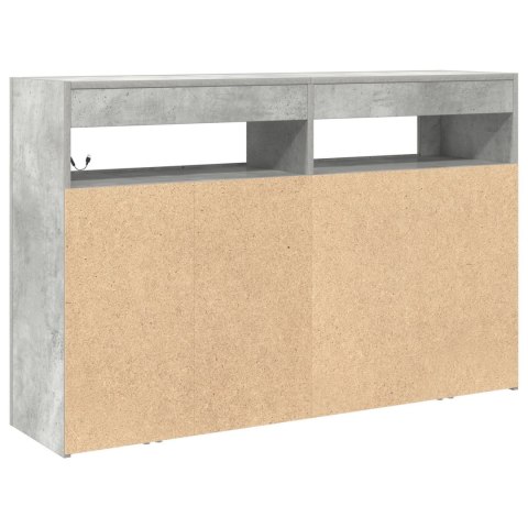 STOLIK SZARY DREWNO INŻYNIERYJNE 116X 30X 75CM PROSTOKĄTNY