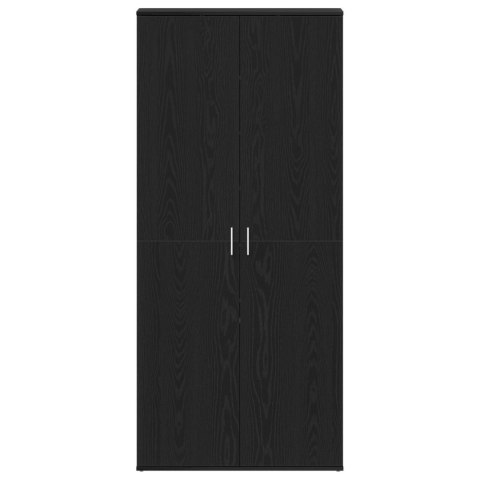 SZAFKA NA BUTY CZARNY DĄB 80X39X180CM ZROBIONA Z -U