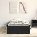 VidaXL Łóżko Ramowe Czarny Dąb 100x200 cm Drewno Inżynieryjne