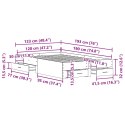 RAMKA DO ŁÓŻKA Z SZUFLADAMI DĄB ARTISAN 120X190CM DREWNO INŻYNIERYJNE