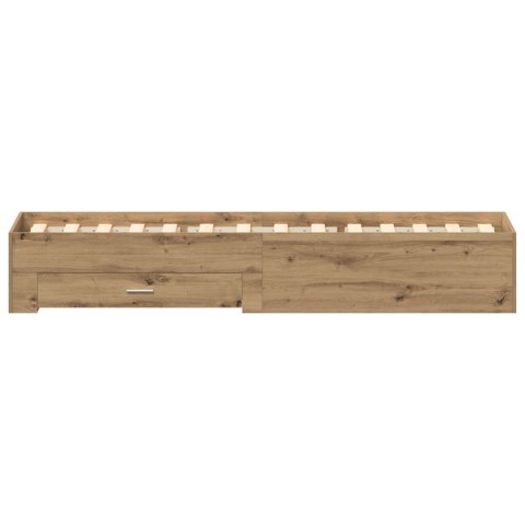 RAMKA ŁÓŻKA ARTISAN DĄB 90X200CM DREWNO INŻYNIERYJNE