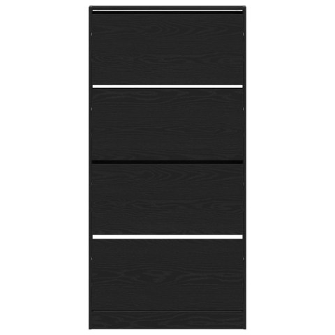 SZAFKA NA BUTY CZARNY DĄB 80X21X163,5CM