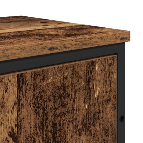 ZESTAW MEBLI ŁAZIENKOWYCH 2-CZĘŚCIOWY Z PODSTARZAŁYM DREWNEM I MATERIAŁEM M