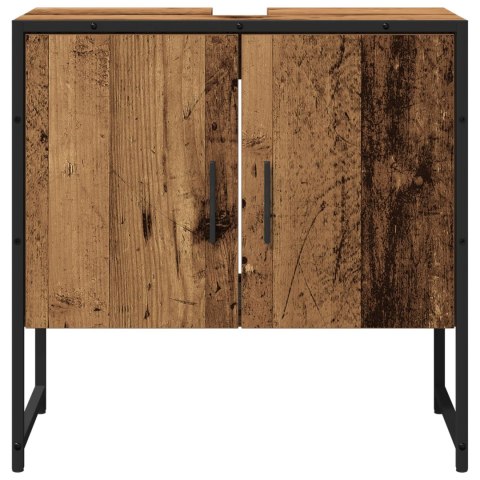 ZESTAW SZAFEK ŁAZIENKOWYCH 2 SZTUKI ZE STAREGO DREWNA