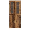 WYŻSZA SZAFKA STARE DREWNO 69.5X34X180CM