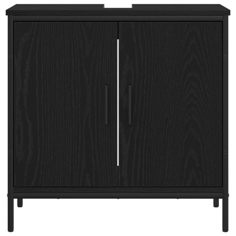 ZESTAW MEBLI ŁAZIENKOWYCH 3-CZĘŚCIOWY CZARNY DĄB