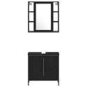 ZESTAW MEBLI ŁAZIENKOWYCH CZARNY DĄB