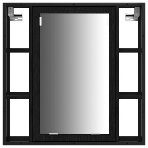 ZESTAW TOALETKI 3-CZĘŚCIOWY SZARY SONOMA Z DREWNA INŻYNIERYJNEGO