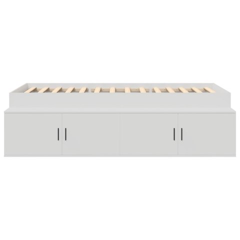 BIAŁY STELAŻ NA ŁÓŻKO 90X200CM